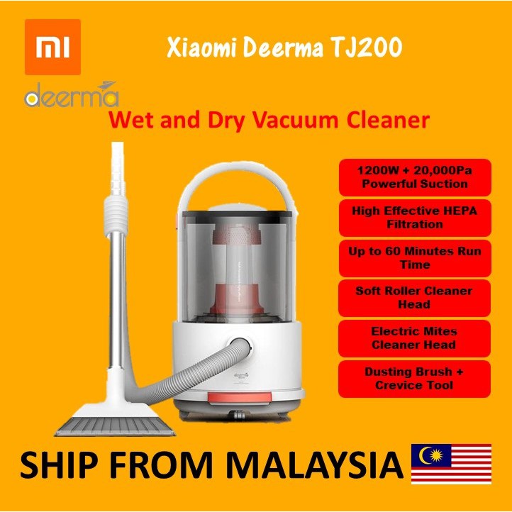 [READY STOCK] Deerma TJ200 Wet and Dry Vacuum Cleaner Shopee Malaysia