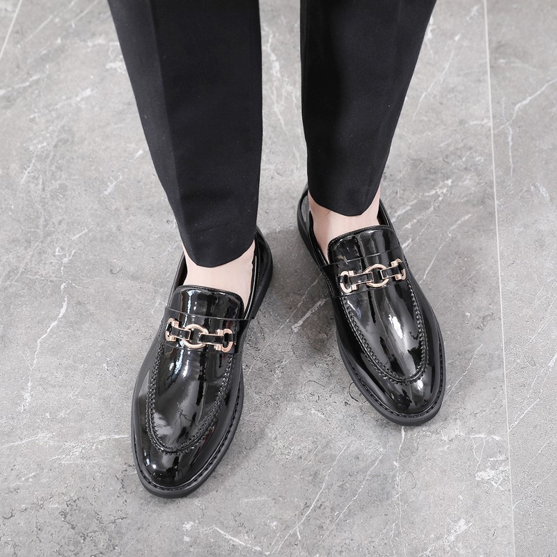 patent leather mens loafers