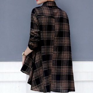 READY STOCK Iris long short fishtail blouse long sleeve READY STOCK Iris long short fishtail blouse long sleeve