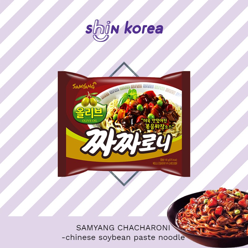 Shin Korea Samyang Chacharoni Chinese Soybean Paste Ramen Olive Oil Added Shopee Malaysia