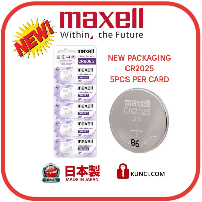 5pcs Original Maxell Battery Cr32 Cr16 Cr25 Cr1632 Cr12 Cr16 Cr1616 Shopee Malaysia