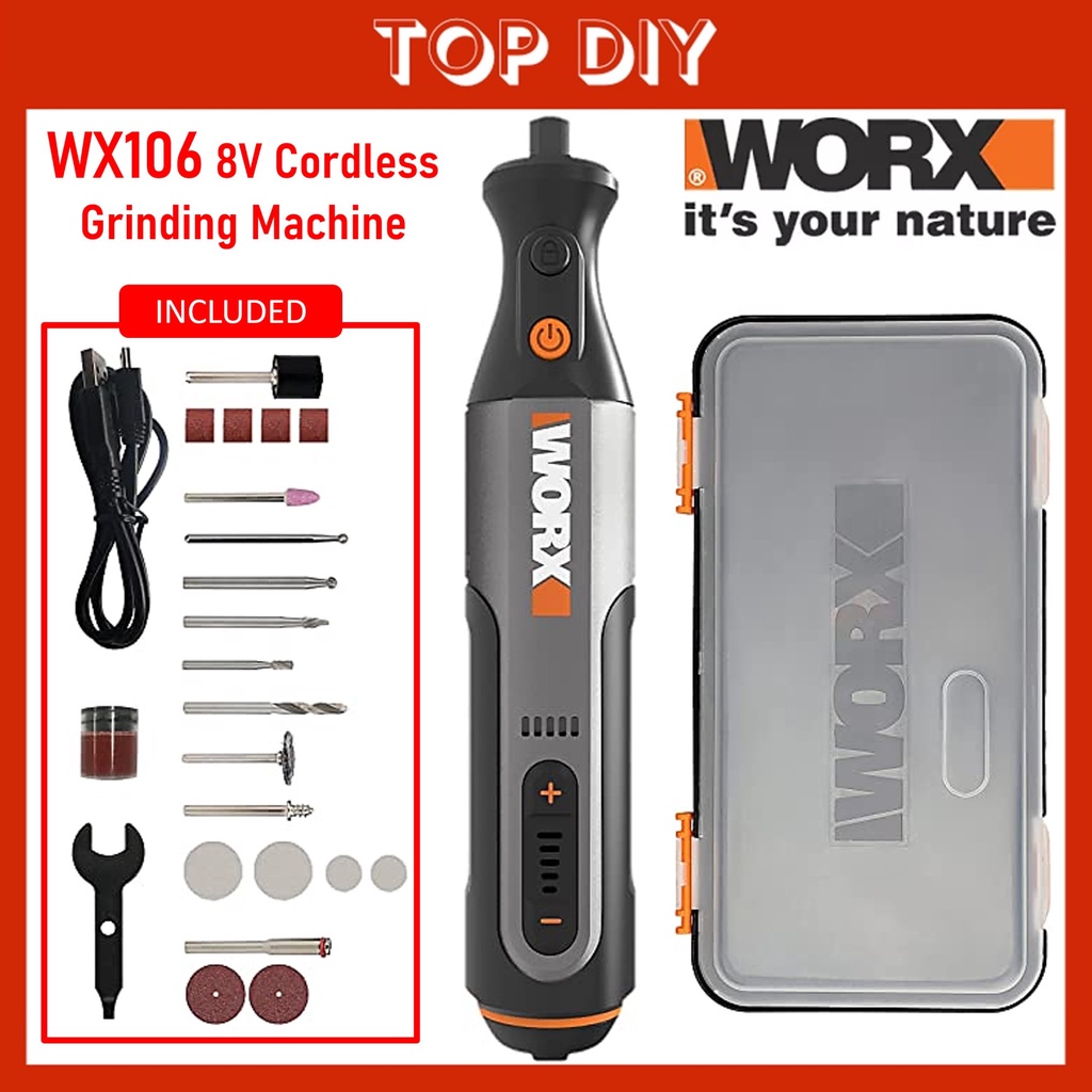 WORX WX106 Rotary Tool Grinding Machine Cordless Screwdriver Brushless ...