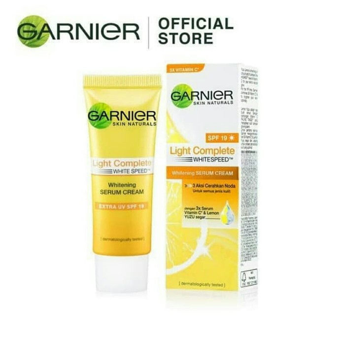 Garnier Light Complete Whitening Serum Cream SPF19 20ml Shopee Malaysia