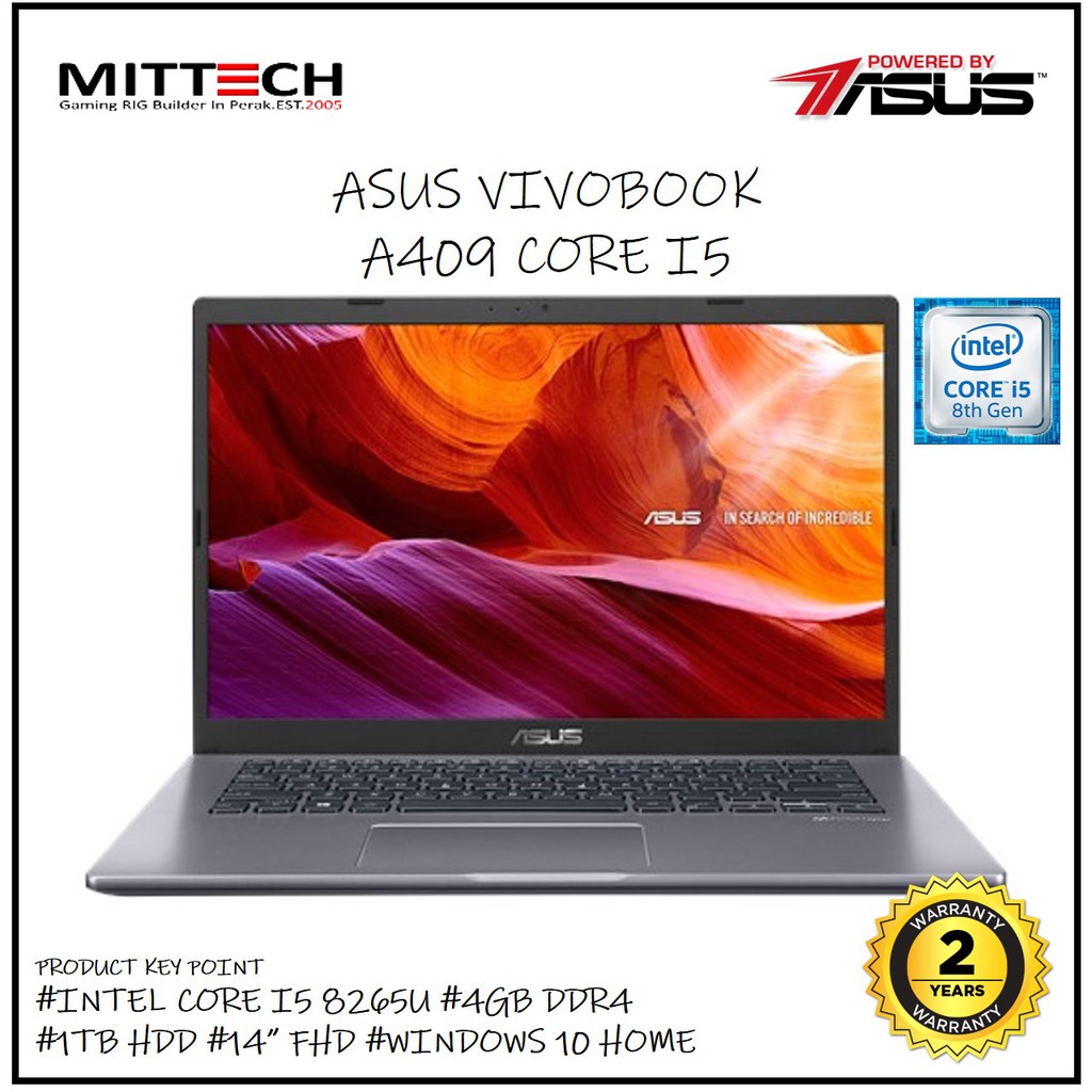 ASUS VIVOBOOK A409 CORE I5 LAPTOP  Shopee Malaysia