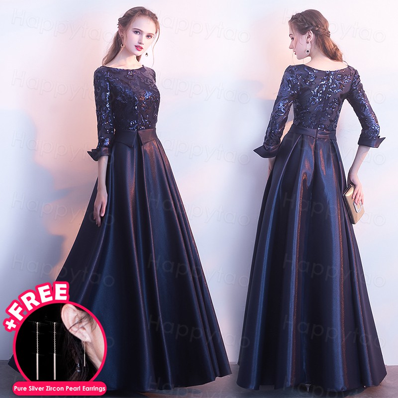 stylish maxi dresses with sleeves