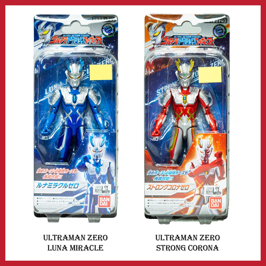 Bandai Ultra Action Figure Ultraman Zero Luna Miracle Strong Corona 17 Moveable Joint Flexible Pose Collection Toy