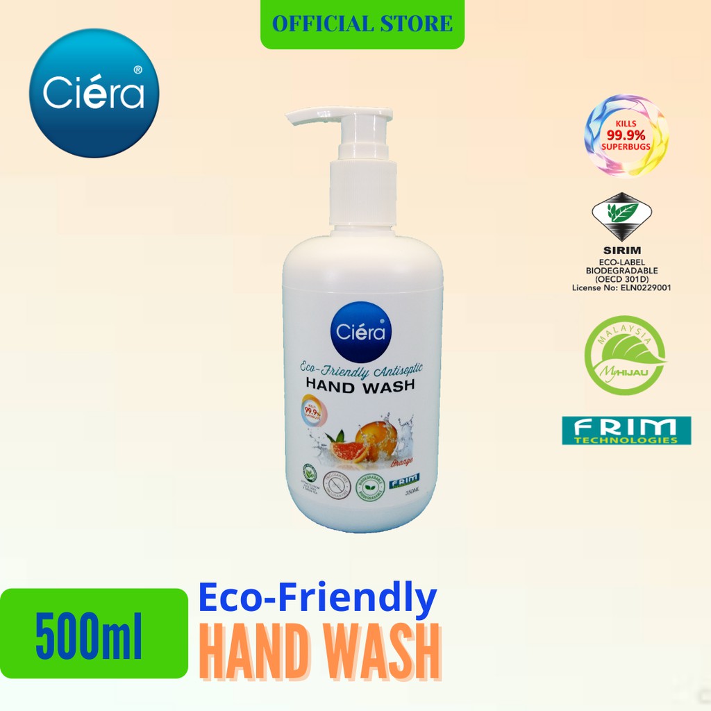 Bundle Deal Ciera Eco Friendly Hand Wash Orange 500ml Shopee Malaysia