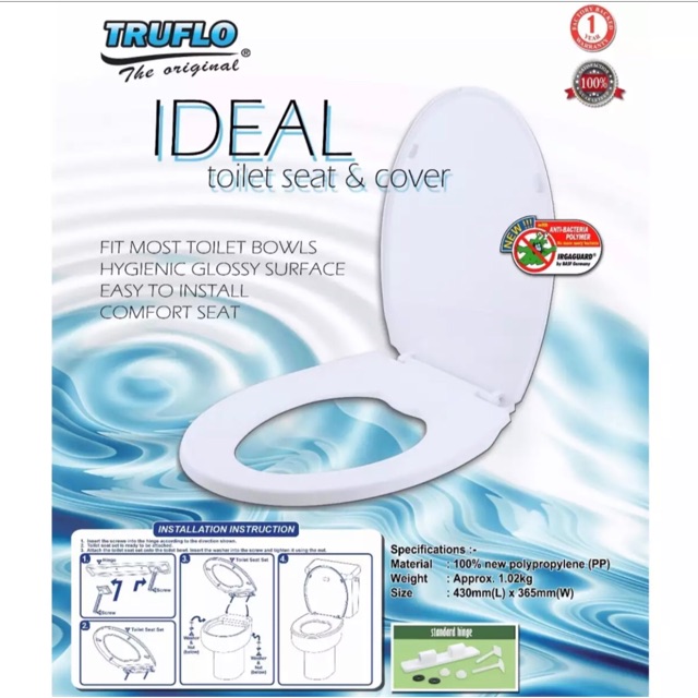 Anti-Bacteria Toilet Seat | Shopee Malaysia