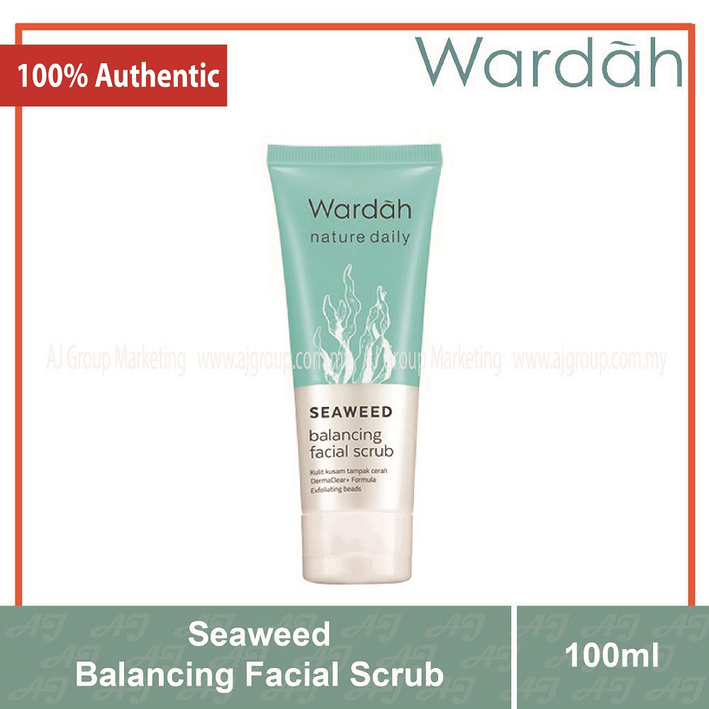 Wardah Seaweed Balancing Facial Scrub (60ml) | Shopee Malaysia