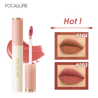 Image of Focallure Silky-Smooth Velvet Matte Lip Cream Lipstick Lip Tint Lip Cream High  Pigment Soft Smooth Silky Texture Lips Makeup
