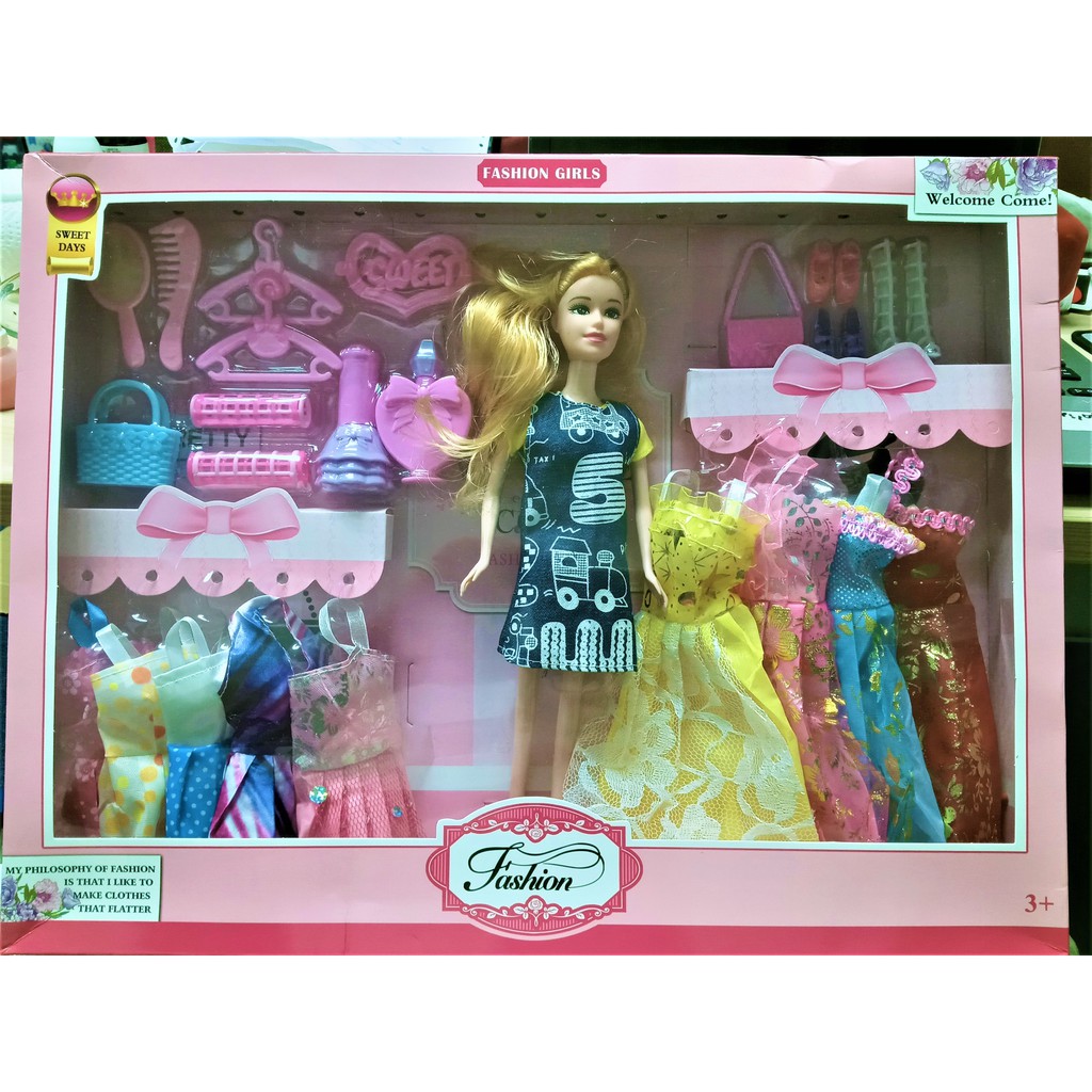 Fashion Girl Barbie doll set gift box princess children 