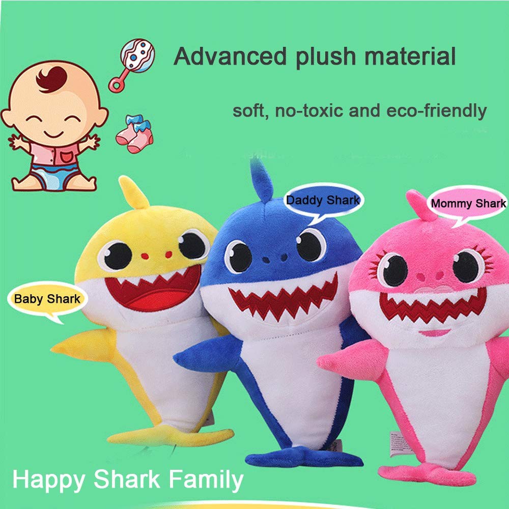 pinkfong baby shark singing plush doll english