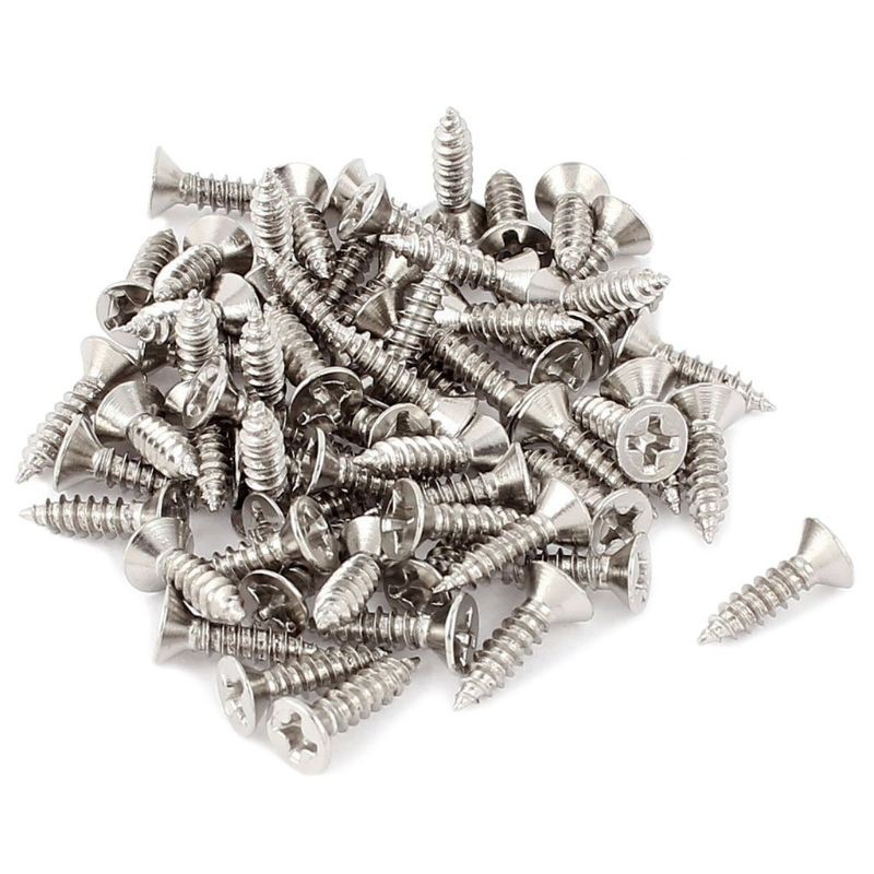 100pcs 304 Stainless Steel Screw (4mm#06*16mm) | Shopee Malaysia