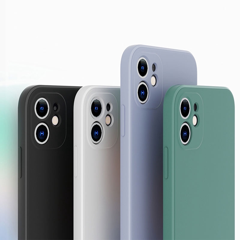 Luxury Classic Square Edge Soft Liquid Silicone Case For Iphone 11 11 Pro Max Solid Color Silicon Cover For Iphone X Xr Xs Max Case Shopee Malaysia