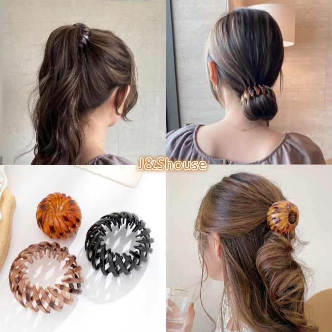 KF162 Korean popular nest shape fixed meatball head claw clip grip hair accessories