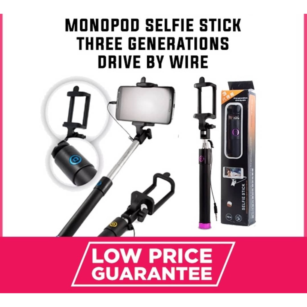 Portable Monopod Mini 3rd Generation Selfie Stick Shopee Malaysia