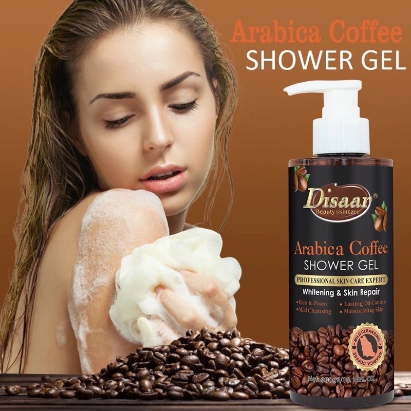 Disaar Whitening Repair Shower Gel Coffee Extract Beauty Skin Care