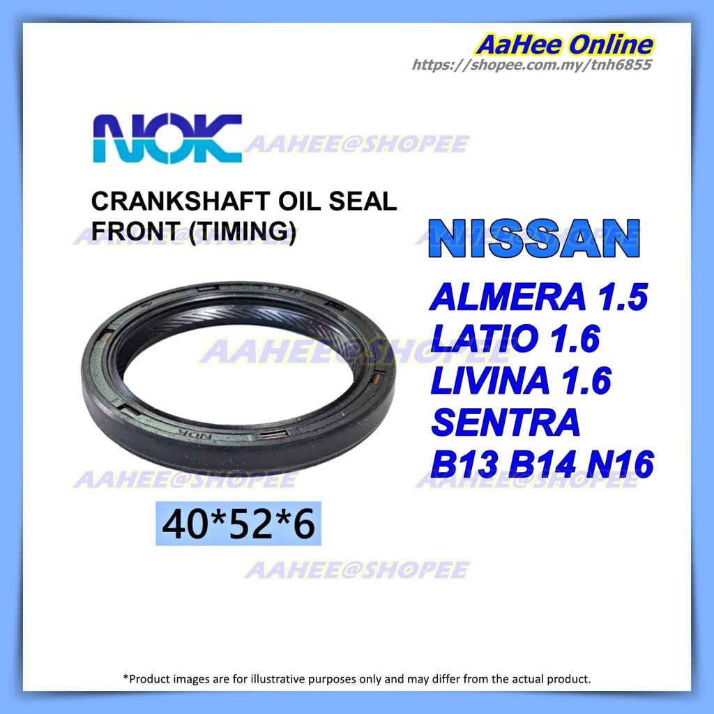 NISSAN ALMERA LATIO LIVINA NV200 SENTRA B13 B14 N16 1.5 1.6 Front Crank/Timing/Crankshaft Oil