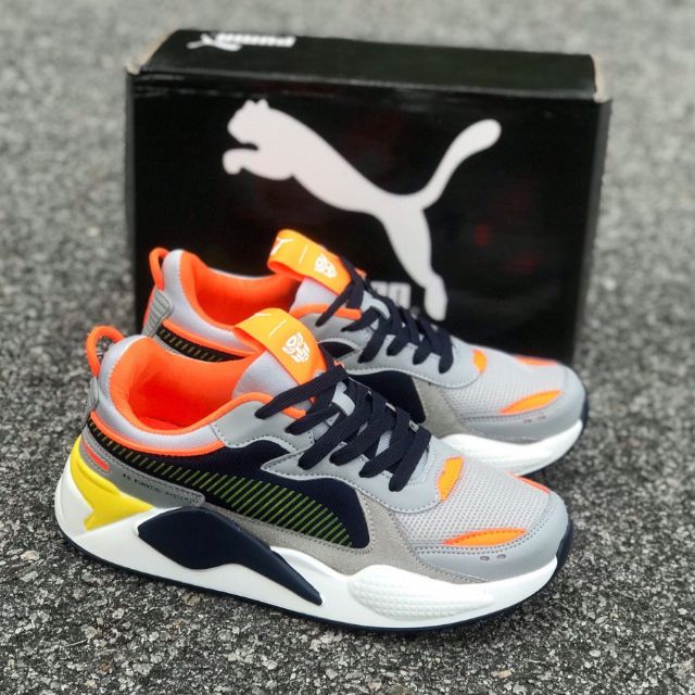 puma rs x grey orange
