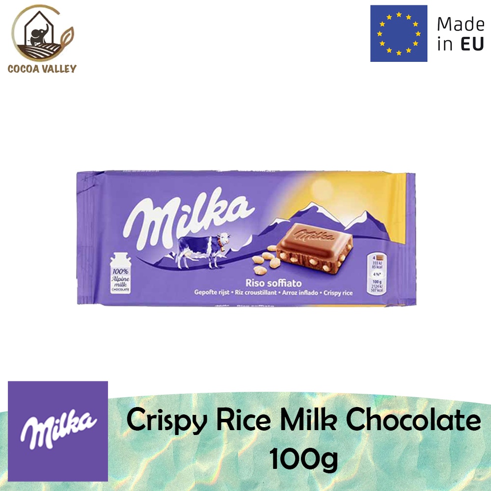 Milka Crispy Rice Milk Chocolate 100g (Made in EU) Shopee Malaysia