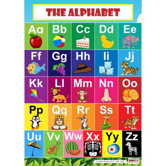 School Smarts Alphabet Poster Chart For Classroom Wall Or, 49% OFF