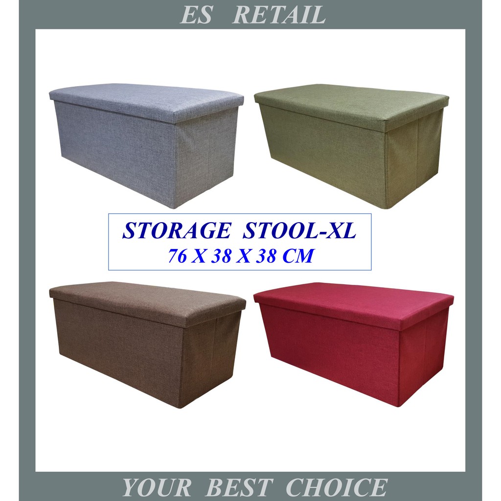 Storage Stool Sofa Storage Box Collapsible Storage Stool Foldable ...