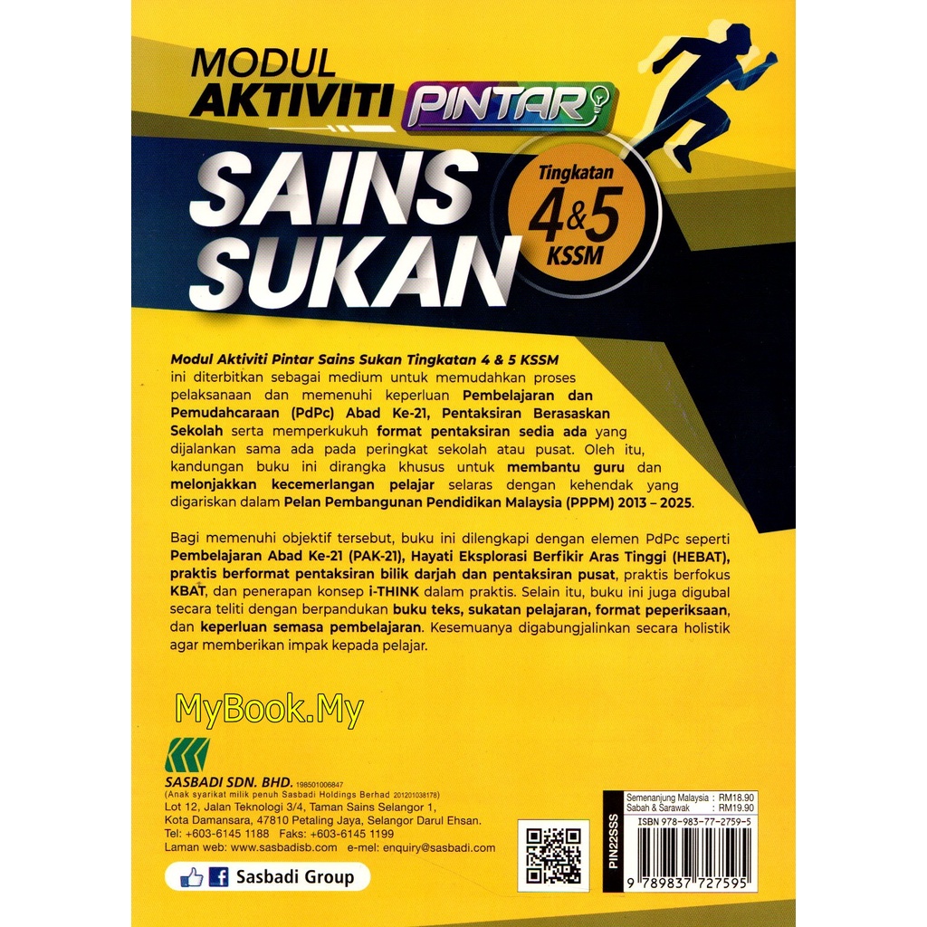 Buku Latihan Sains Sukan Tingkatan 4 / Sasbadi Sdn Bhd Book Catalogue ...