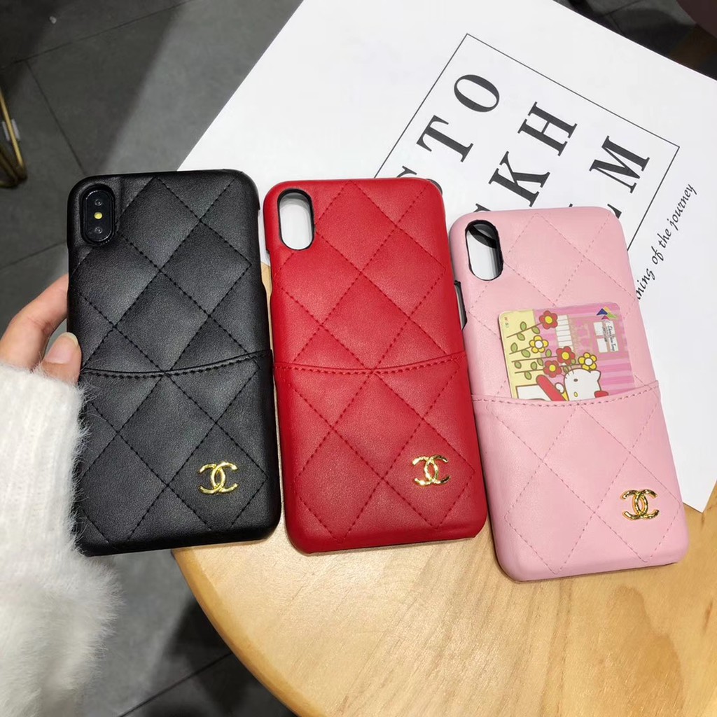 Chanel Leather Phone Case Iphone11 11pro Max Xr Xsmax Ix I8 I7plus I6s In Stock Shopee Malaysia