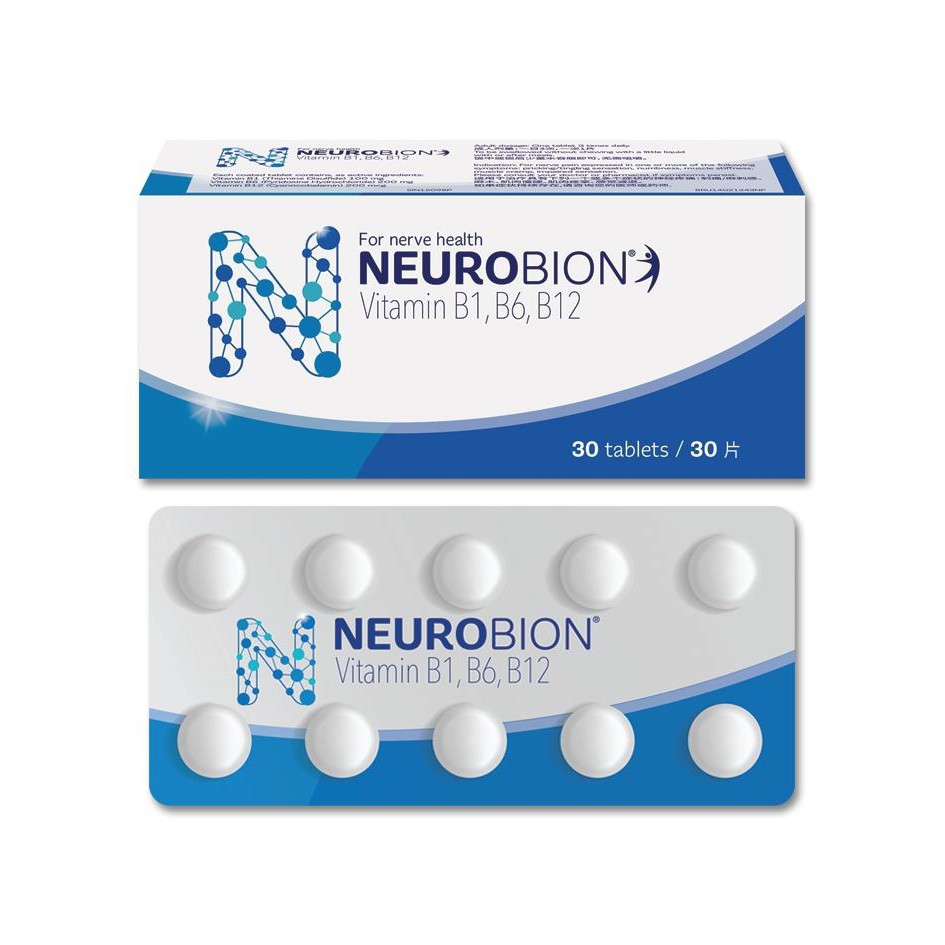Neurobion Vitamin B1 B6 B12 6 X 10 Coated Tablets [exp 05 2023] Shopee Malaysia
