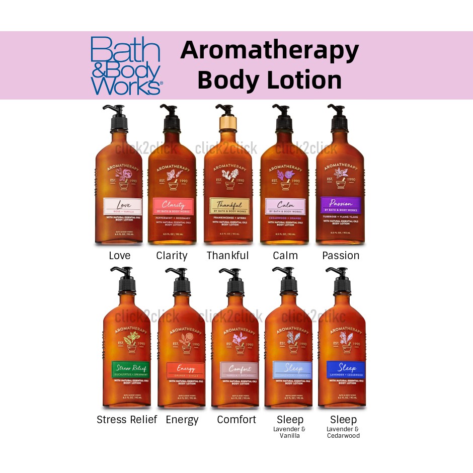 Bath & Body Works Aromatherapy Body Lotion 192ml Shopee Malaysia