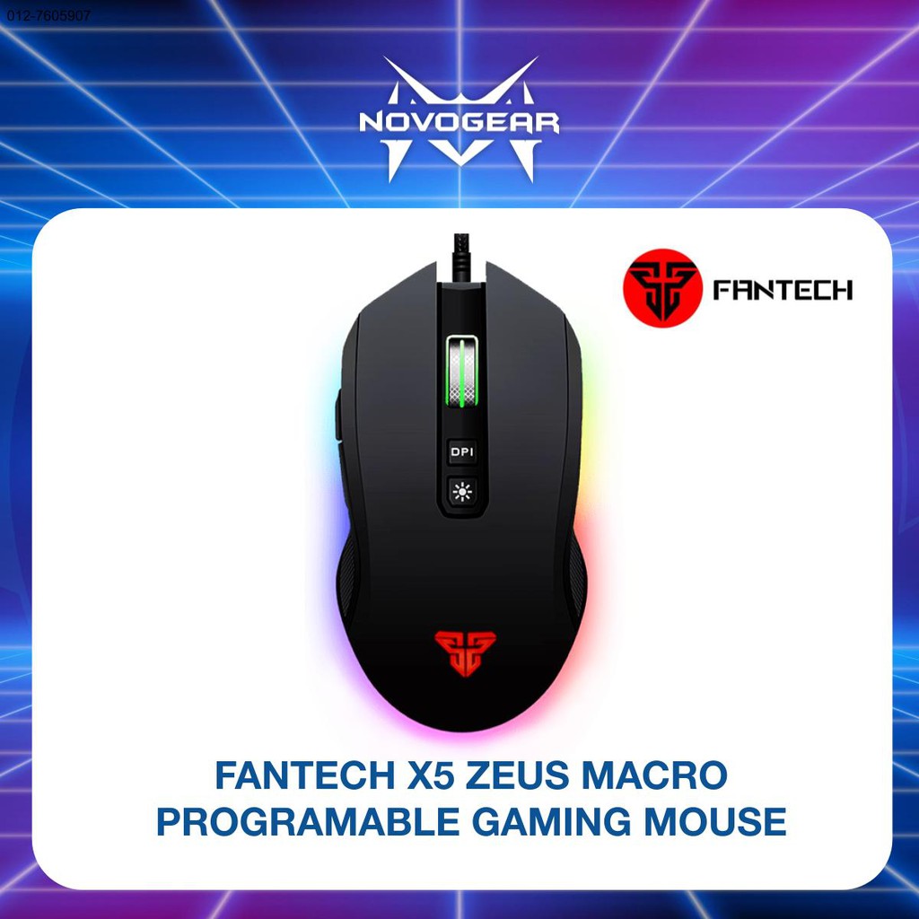 Fantech x5 zeus macro programable gaming mouse BeeCost