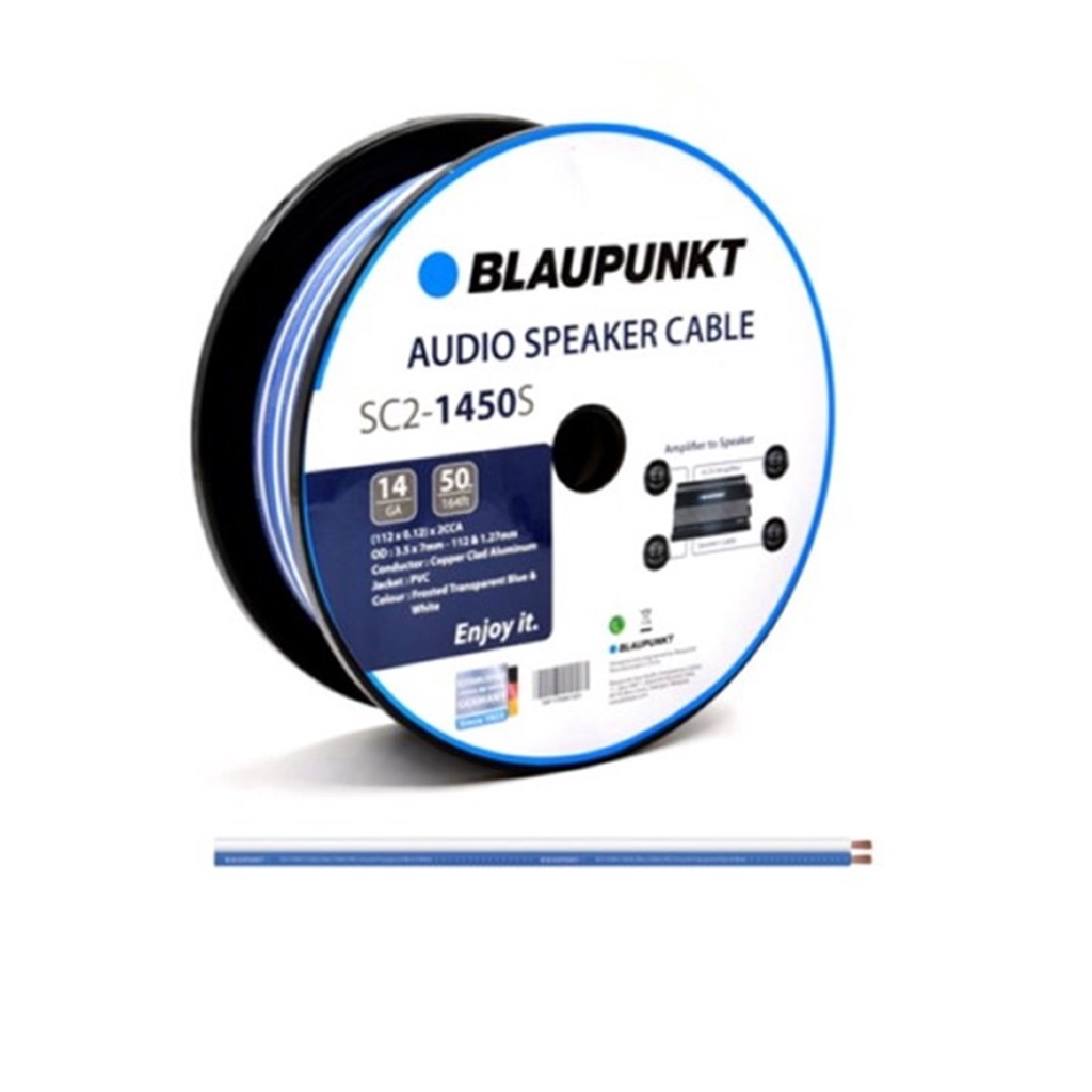 BLAUPUNKT Audio Speaker Cable Power Cable Wire Cable White and Blue Speaker Wire ( Sell Per Meter )