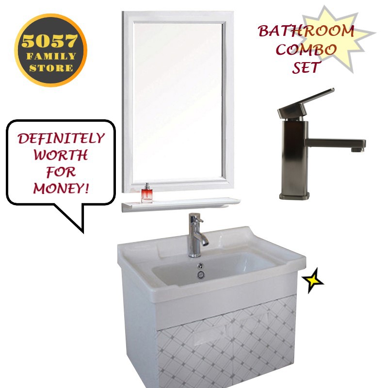 5057 Simple Bathroom Basin Cabinet Combo 1957 Shopee Malaysia