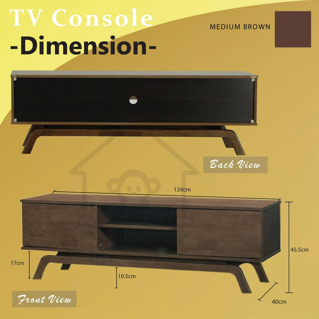 T.Living Solid Wood TV Console + Chest Of Drawers/TV RACK/TV