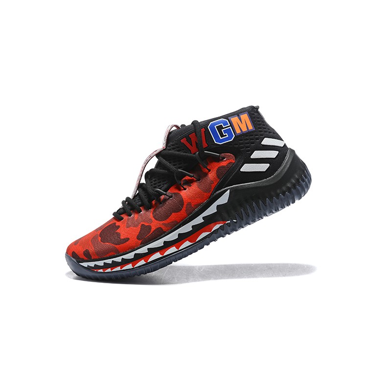 BAPE x AD Dame 4 Red Camo Black/Red/White | Shopee Malaysia