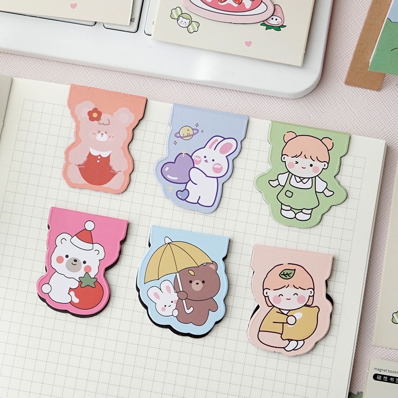 Cartoon Bookmark Student Cute Halffold Sorting Folder