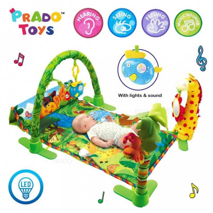 Prado Baby Kid Rain Forest Music Gym Toy Education Activity Carpet