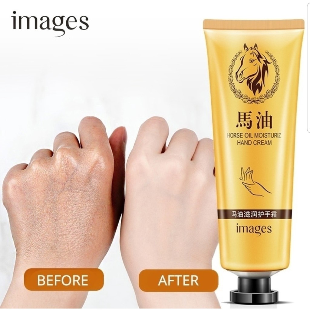 Images Handcream Horse Oil hand cream 30g Moisturizing Losyen Tangan