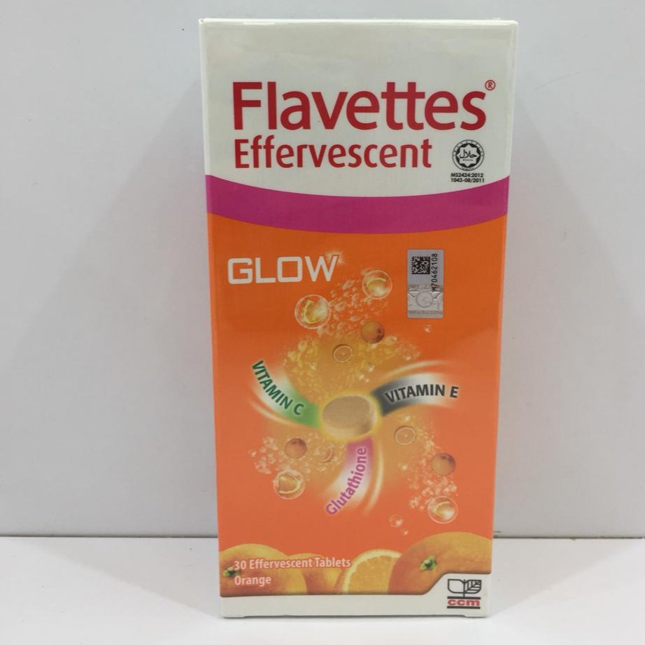 FLAVETTES Effervescent Vitamin C Glow 30's | Shopee Malaysia