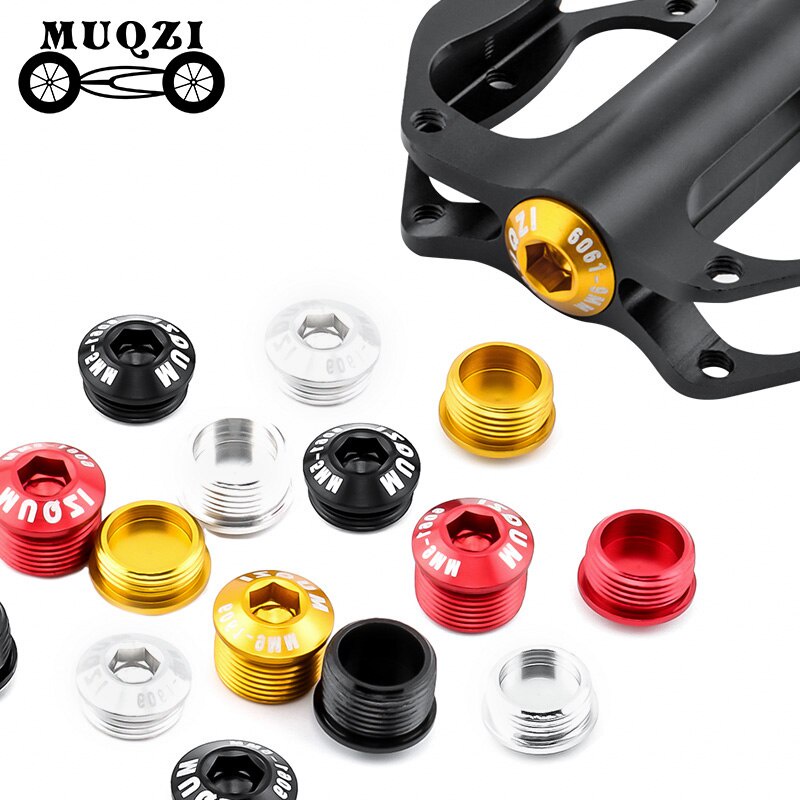 MUQZI 2PCS Bicycle Pedal Cover M14 MTB Road Bike Pedal Dust Screw