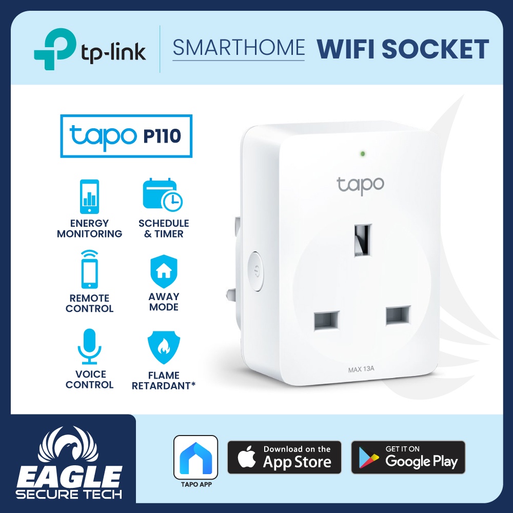 Tp Link Tapo P Mini Smart Wi Fi Socket Energy Monitoring