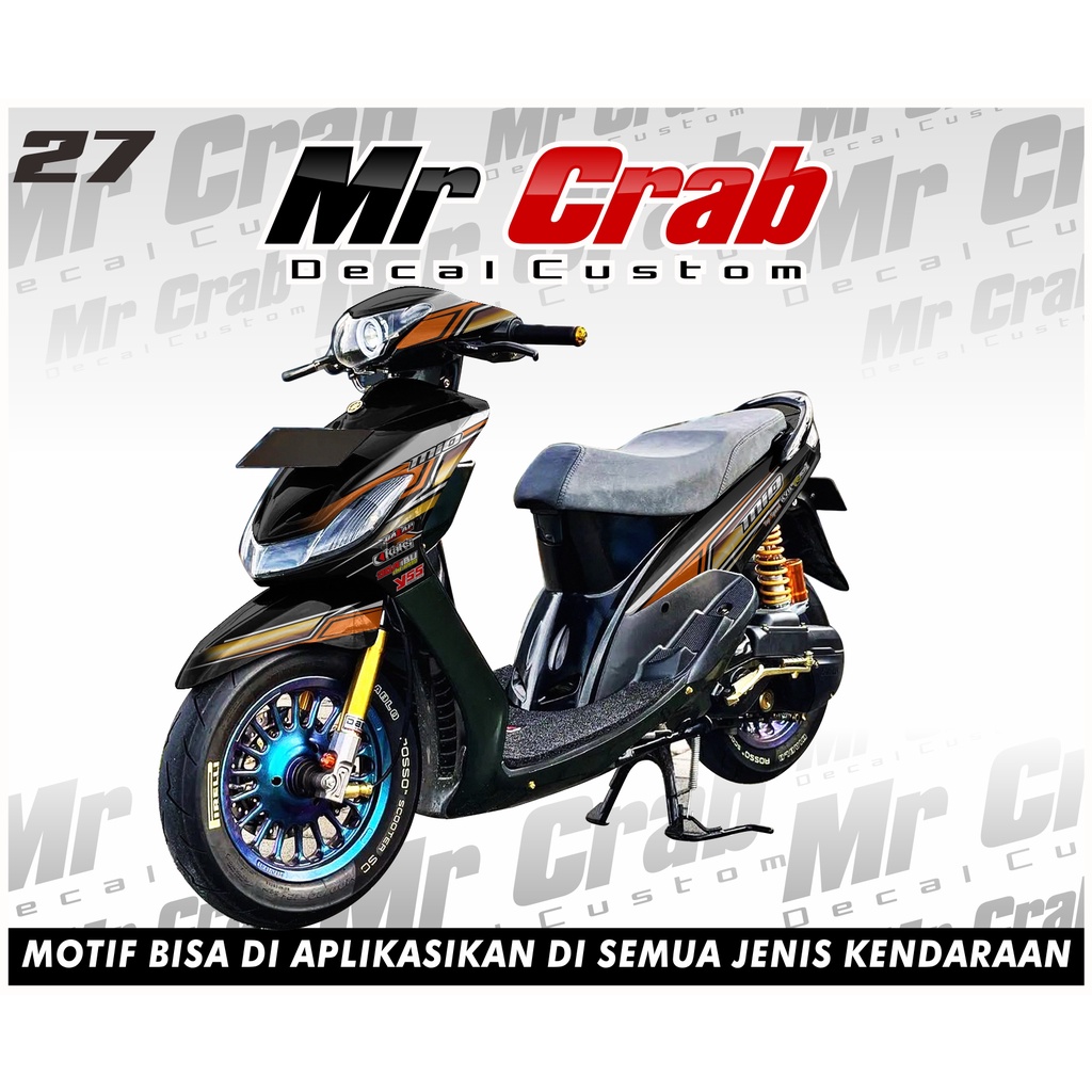 Gold Racing Costom 27 MIO SPORTY FULL BODY Sticker For MIO SPORTY