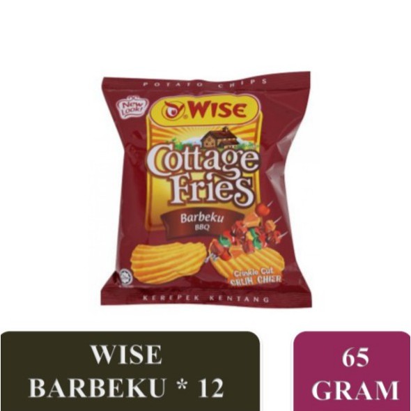 Wise Cottage Fries Bbq Potato Chips 65g 12 Packs Shopee Malaysia