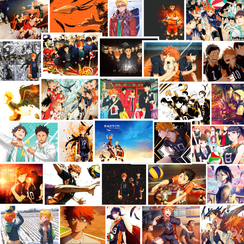 30Pcs/Set ❉ Haikyuu!! - Anime Mini Poster Series A Stickers ❉ DIY Fashion  Mixed Waterproof Doodle Decals Stickers | Shopee Malaysia
