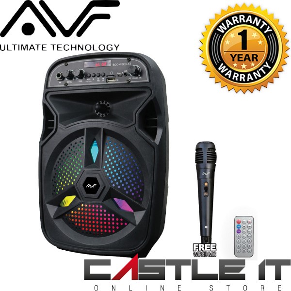 AVF BOOMBOXX3 PORTABLE WIRELESS SPEAKER SUITABLE FOR KARAOKE INDOOR