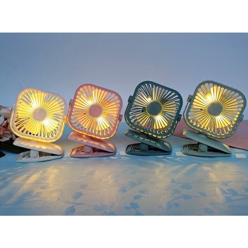 LED Light Clip fan usb fan kipas stroller baby 360 degree angle stroller fan Mini Fan YS2908 Portabe fan