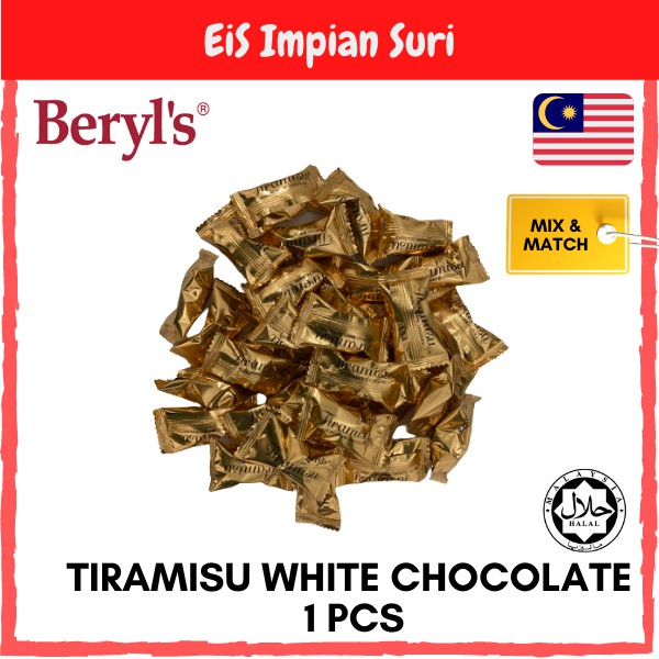 Mix Match Beryls Tiramisu Almond White Chocolate 1 Piece Coklat Shopee Malaysia