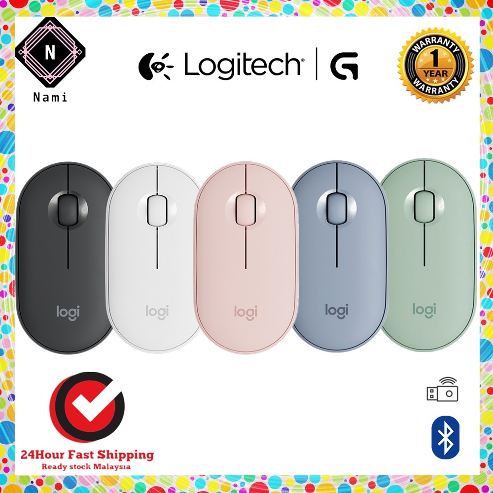 Logitech Pebble M350 Modern, Slim & Silent Wireless Bluetooth Mouse ...