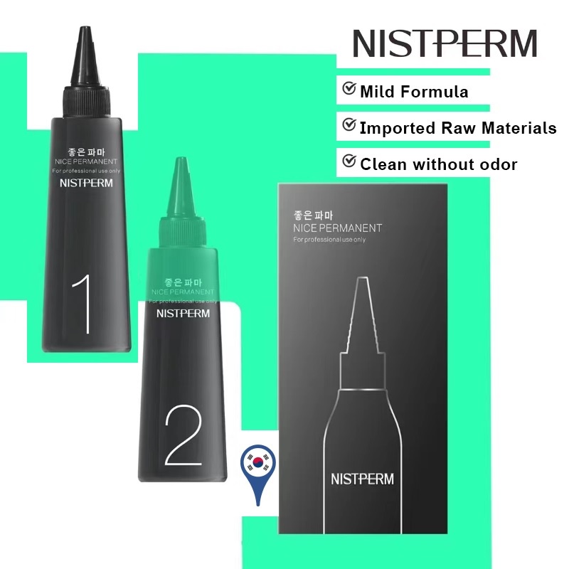 Korea Perm NISTPERM Cold/Hot perm liquid curling potion perm water hair