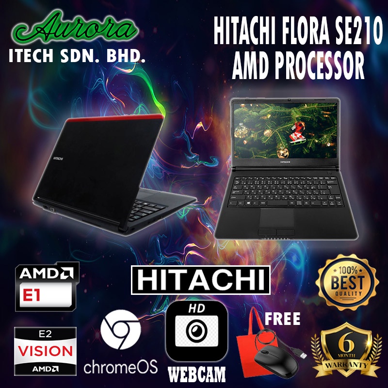 ( CHROME OS ) Hitachi Flora Se210 Laptop / 2GB-4GB DDR3L RAM / 32GB ...